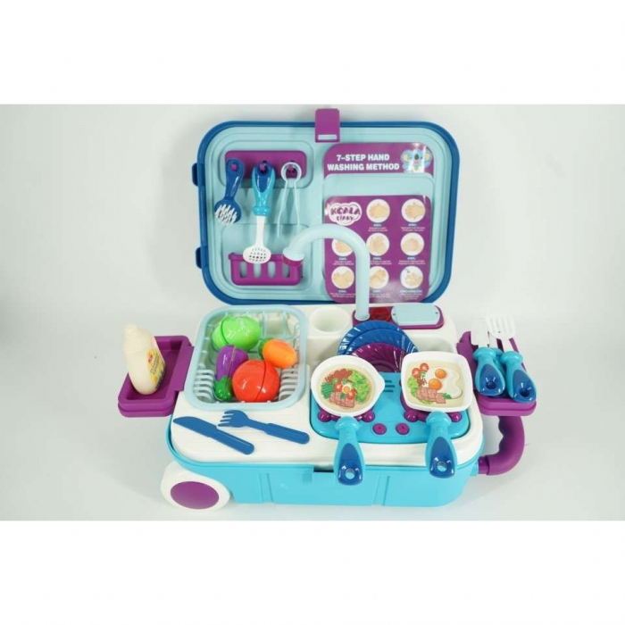 2 in 1, Valiza si mini bucatarie cu ustensile [5]