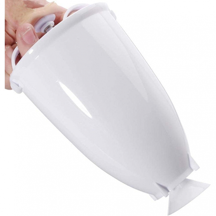 Accesoriu de Bucatarie pentru Gogosi, Flippy, Dozator pentru Aluat, Dispozitiv Manual, Forma de Gogosi, pentru Gatit, 18x10x10 cm, Alb [5]