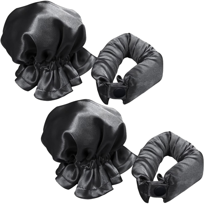 Accesoriu de Ondulat Parul, Flippy, fara Caldura, din Poliester, Manual, Prin Rasucire, 29 x 4 cm, Negru [2]