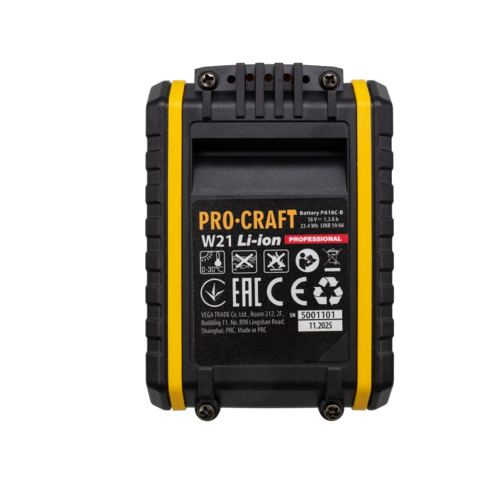 Acumulator Li-Ion PROCRAFT PA18C-B, 18V, 1.3 Ah [4]