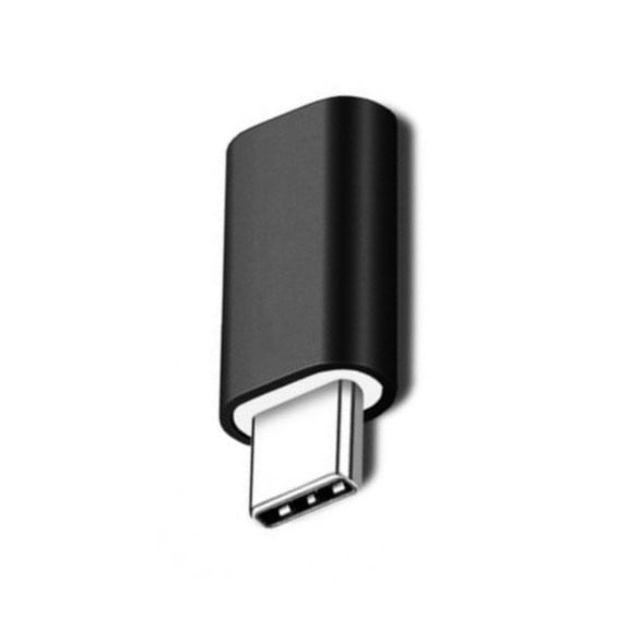 Adaptor iPhone(mama) to Type-C(tata) 2,8 cm, Flippy, Negru [1]