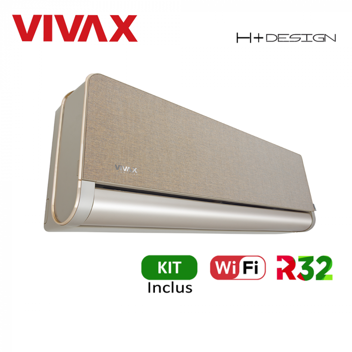 Aer Conditionat VIVAX H+Design ACP-12CH35AEHI+ Gold Wi-Fi Kit de instalare inclus R32 Inverter 12000 BTU/h [5]