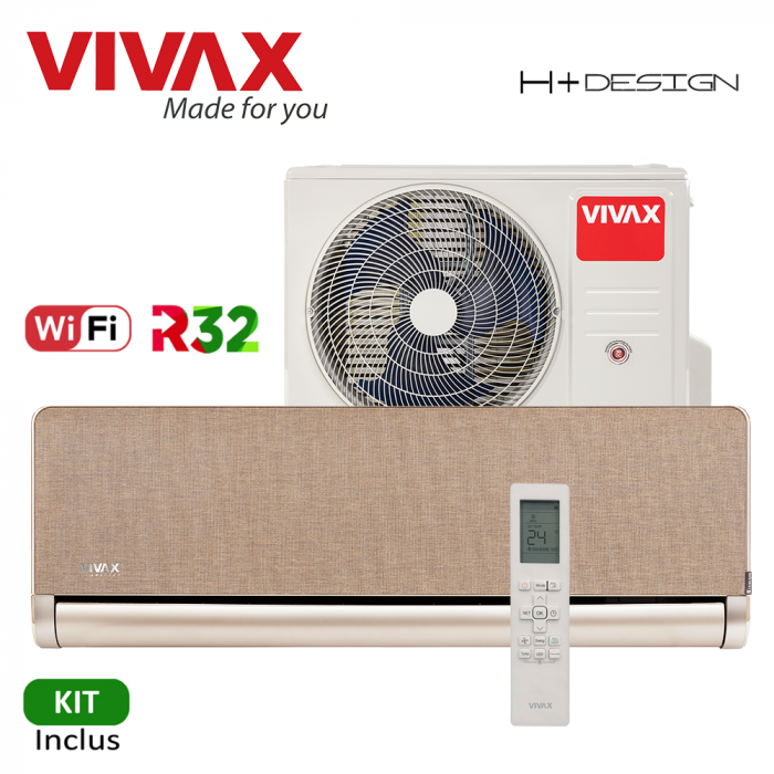 Aer Conditionat VIVAX H+Design ACP-18CH50AEHI+ Gold Wi-Fi Kit de instalare inclus R32 Inverter 18000 BTU/h [3]