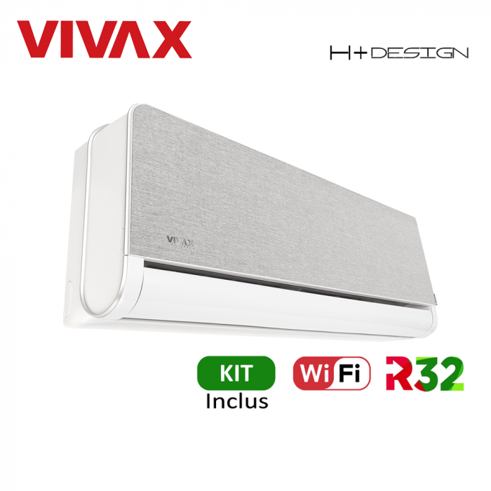 Aer Conditionat VIVAX H+Design ACP-18CH50AEHI+ Silver Wi-Fi Kit de instalare inclus R32 Inverter 18000 BTU/h [1]