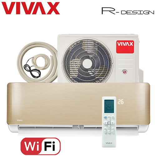 Aer Conditionat VIVAX R-Design ACP-12CH35AERI GOLD Wi-Fi Kit de instalare inclus R32 Inverter 12000 BTU/h [4]