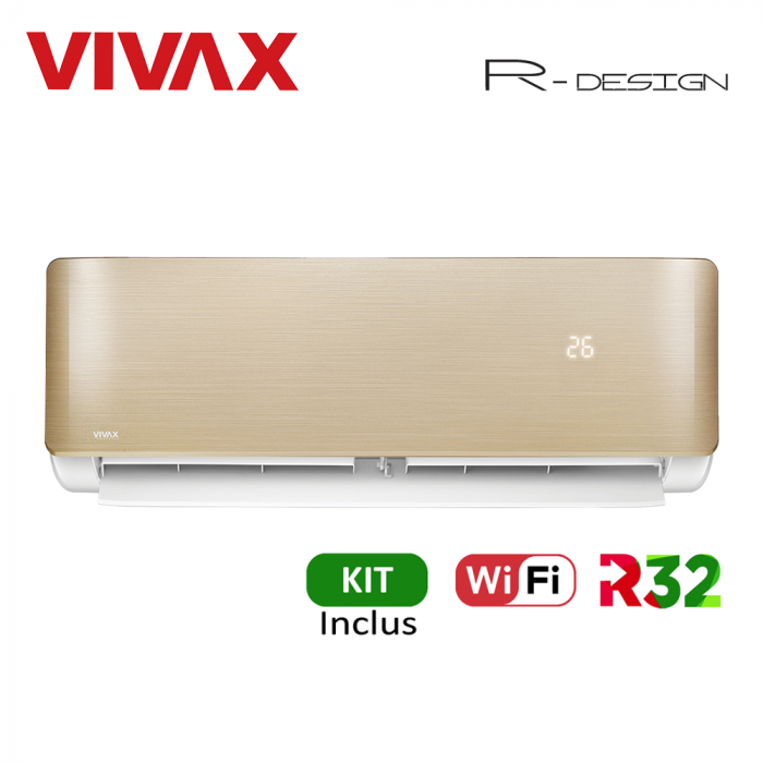 Aer Conditionat VIVAX R-Design ACP-12CH35AERI GOLD Wi-Fi Kit de instalare inclus R32 Inverter 12000 BTU/h [6]