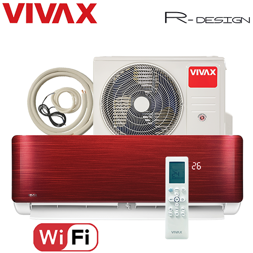 Aer Conditionat VIVAX R-Design ACP-12CH35AERI RED Wi-Fi Kit de instalare inclus R32 Inverter 12000 BTU/h [4]