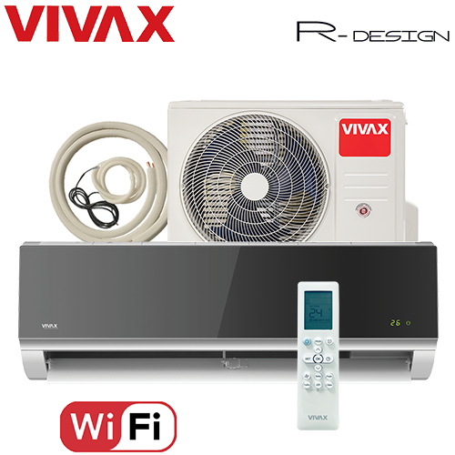 Aer Conditionat VIVAX R-Design ACP-12CH35AERI SILVER MIRROR Wi-Fi Kit de instalare inclus R32 Inverter 12000 BTU/h [4]