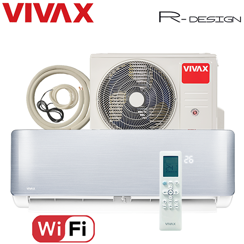 Aer Conditionat VIVAX R-Design ACP-12CH35AERI SILVER Wi-Fi Kit de instalare inclus R32 Inverter 12000 BTU/h [4]