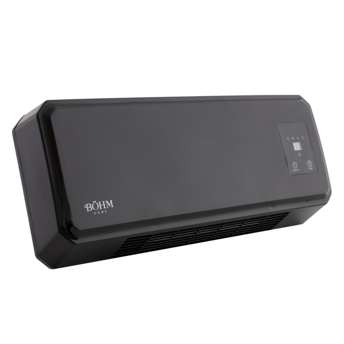 Aeroterma de perete cu display si telecomanda BoHM BH2000BL, 20–25 m², 1000W-2000W [3]