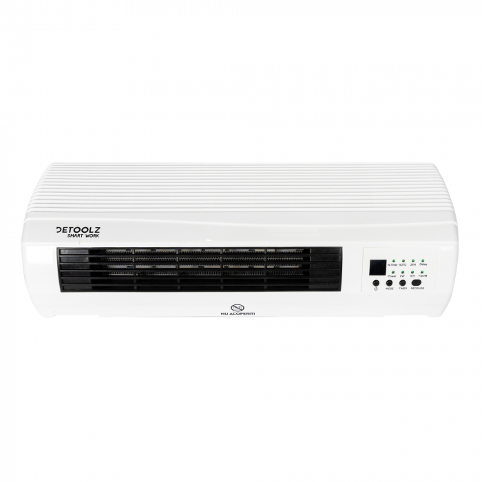 Aeroterma de perete Detoolz, 2KW, 2 trepte de putere, cu afisaj LED si termostat [4]