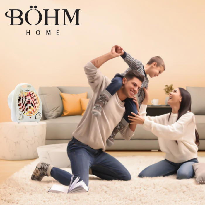 Aeroterma electrica BFH-801 BoHM , 3 trepte de putere 750/1000/2000W , suprafata de incalzire 20-25 m² [4]