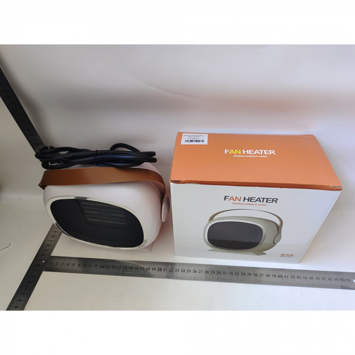 Aeroterma / Radiator Flippy PTC, 700W-1200 W, cu Maner de Piele, 2 Trepte de Viteza, Model Casca de Astronaut, Alb [2]