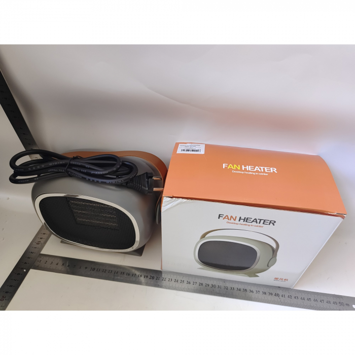 Aeroterma / Radiator Flippy PTC, 700W-1200 W, cu Maner de Piele, 2 Trepte de Viteza, Model Casca de Astronaut, Gri [2]