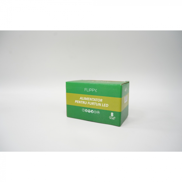 Alimentator furtun luminos, rezista pana la 50 m, Flippy, 8 jocuri de lumini, fir negru [2]