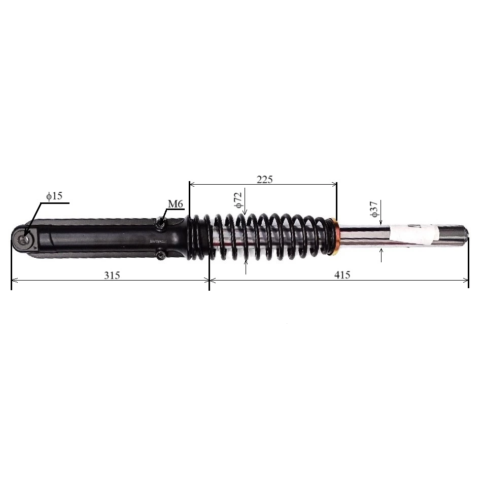 Amortizor fata stanga pentru triciclu electric Guliver - XYA24/02/29T [1]