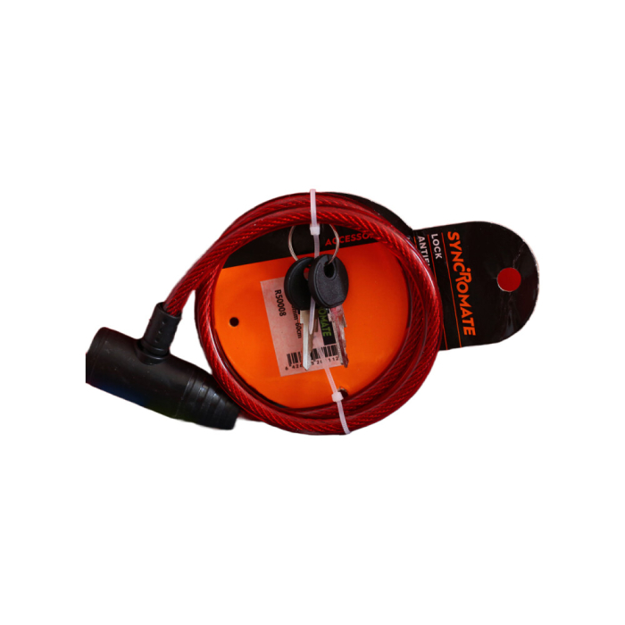 Antifurt cheie 9mmx5mmx60cm pentru bicicletă - accesoriu ciclism [3]