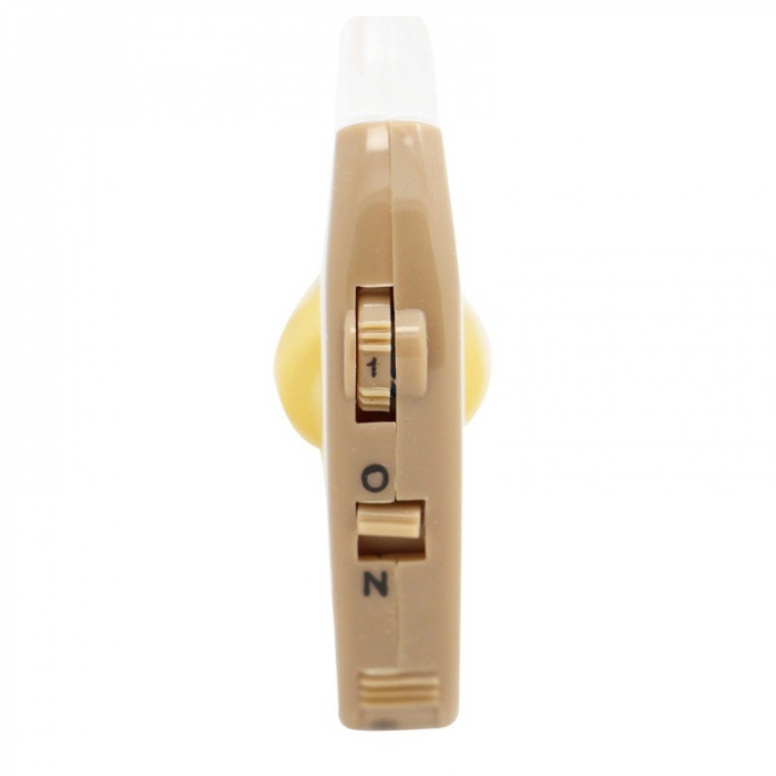 Aparat Auditiv, Flippy, X-168, Aparat pentru Auz Perfect, fixare usoara, Amplificator de sunet in ear, Baterie inclusa pentru Canalul Auditiv, Bej [3]