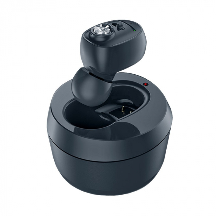 Aparat Auditiv Intraauricular In-Ear, Flippy, Amplificator de sunet pentru Auz, Minuscul Design Nou, 14 x 10 x 3.8 cm, 116 gr, Negru [1]