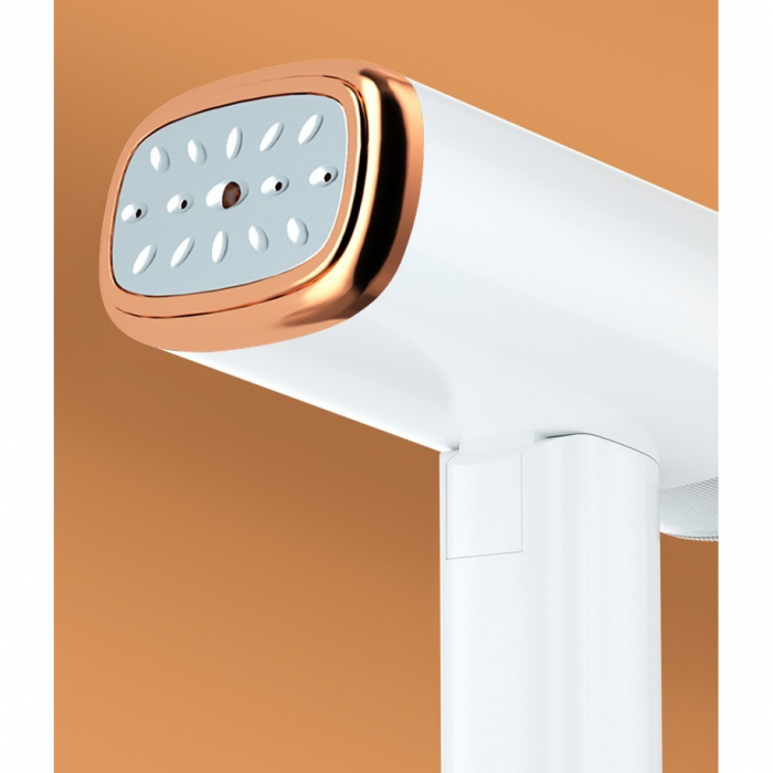 Aparat de Calcat Vertical Portabil cu Abur, Flippy, Putere 1000W, Rezervor de 100 ml, Priza, Functie Anti Calcar si Auto Curatare, Pliabil, 15x17x7.5 cm, Alb [7]