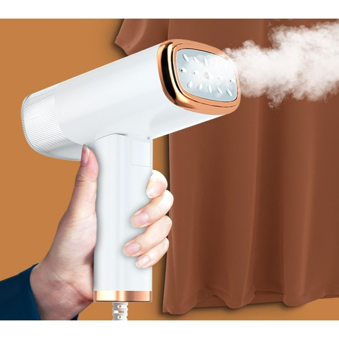 Aparat de Calcat Vertical Portabil cu Abur, Flippy, Putere 1000W, Rezervor de 100 ml, Priza, Functie Anti Calcar si Auto Curatare, Pliabil, 15x17x7.5 cm, Alb [11]