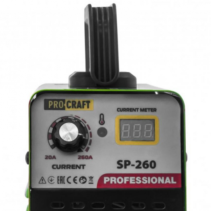 Aparat de sudura Procraft SP260, 260 А, 1.5 - 4.0 mm + Masca de sudura cu reglaj automat [5]
