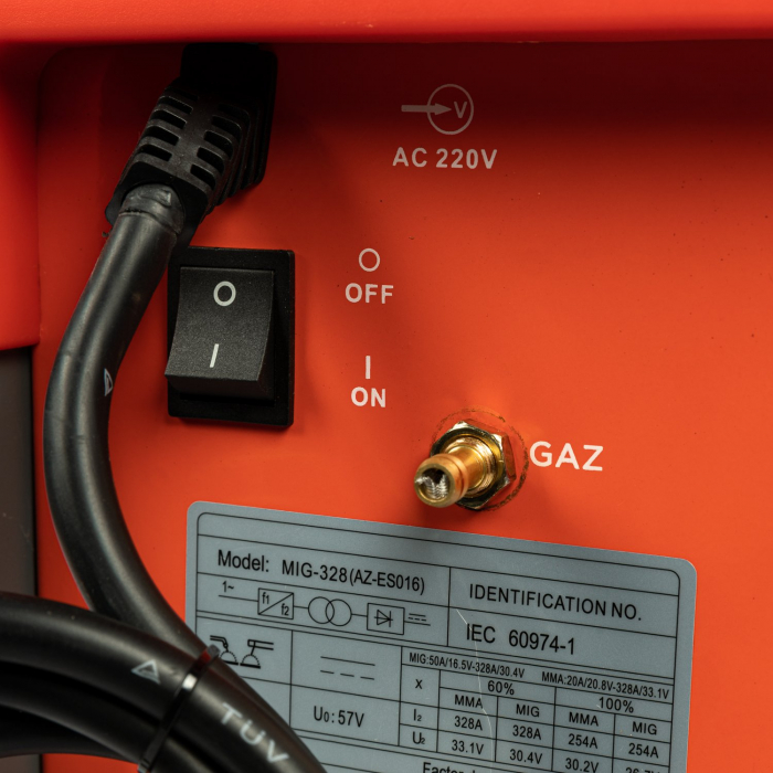 Aparat de sudura Almaz AZ-ES016 MIG-328, 328 A, 1.6 - 4.0 mm [6]