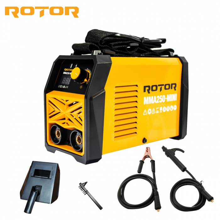 Aparat de sudura ROTOR MMA250-MINI , 20-250 A, 220-240 V, Ecran LCD [1]