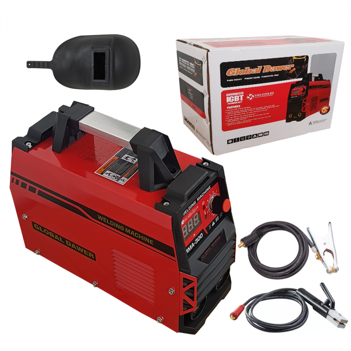Aparat de sudura tip invertor DDT MMA 300A, diametru electrozi 2.5mm - 4mm, cabluri incluse [1]