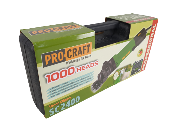 Aparat de tuns animale Procraft SC2400, 350 W, cutit inferior 13 dinti [4]