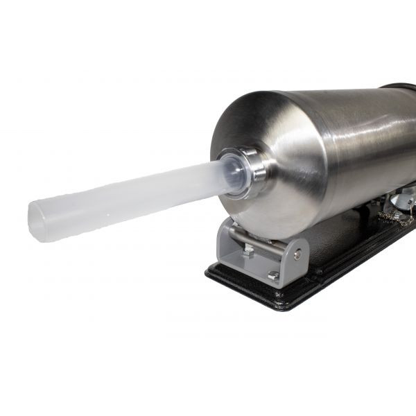 Aparat de umplut Carnati Elefant KY-2006PA, 3 kg, metal/inox, Orizontal/Rabatabil 4 palnii, prindere de masa [5]