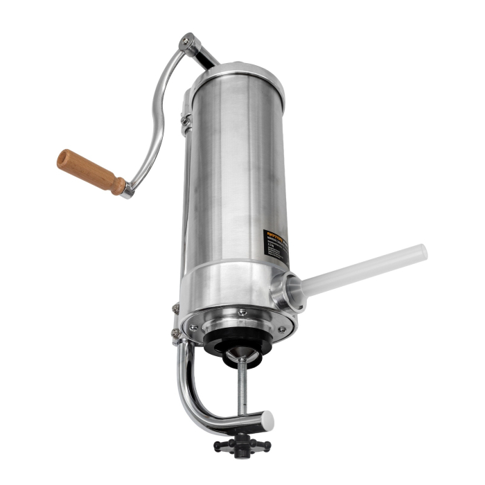 Aparat manual de facut carnati ROTOR RY-2006C, vertical, 3,5 kg, inox alimentar, 4 palnii, fixare pe masa cu clema [3]