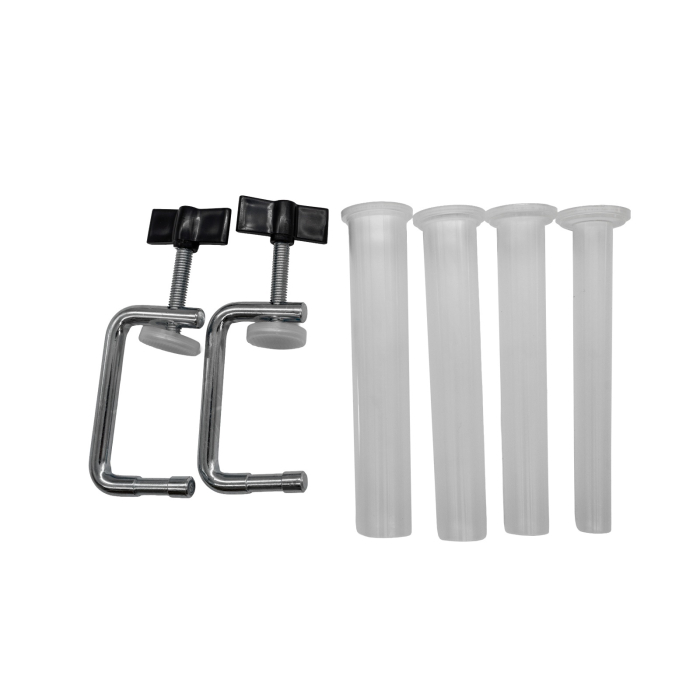 Aparat manual de facut carnati ROTOR RY-2010PA, orizontal, 5,5 kg, cuva rabatabila din inox alimentar, 4 palnii, fixare pe masa cu cleme [7]
