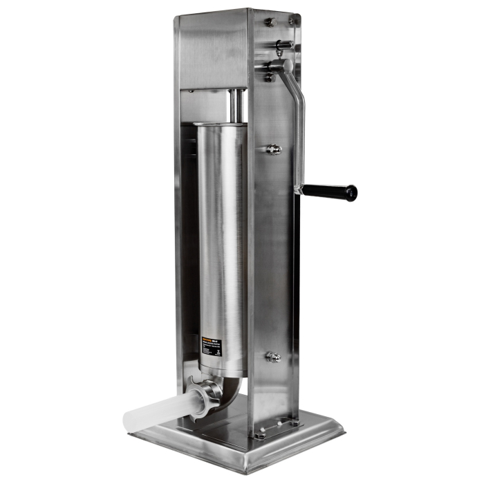 Aparat mecanic de facut carnati ROTOR RML-S7, vertical, 7 L, inox alimentar, cuva basculanta, 6 palnii, actionare prin manivela [2]