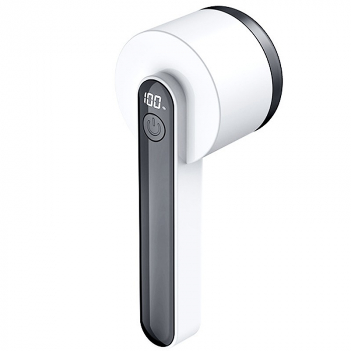 Aparat Pentru Curatat Scame, Par Si Praf, Flippy, Trimmer pentru Diferite Tipuri De Material, Cu Lame Din Otel Inoxidabil, Maner Ergonomic, Incarcare Prin USB, Alb [1]