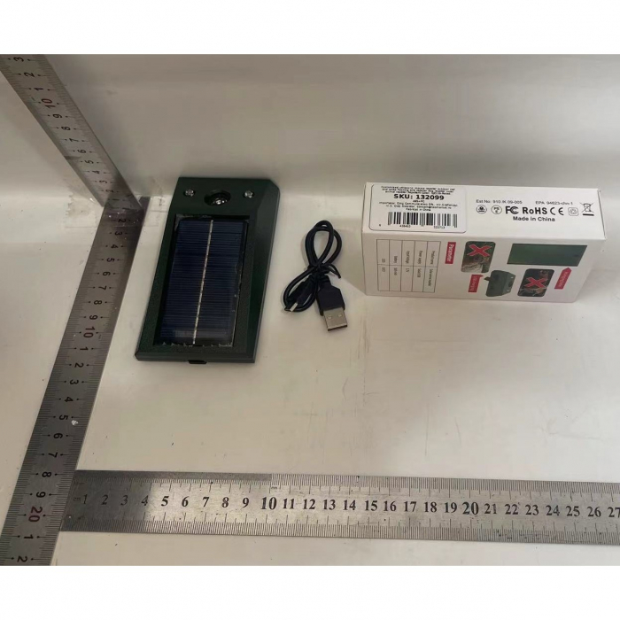 Aparat Solar LED cu Ultrasunete, Flippy, Repelent pentru Animale Mari si Mici, Lumina Rosie si Alba, Anti Rozatoare, Anti Insecte, Frecventa 9-36.5KHZ, 12 X 6.5 cm, Verde [2]