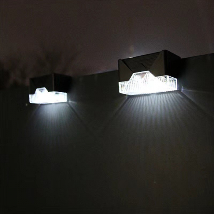 * LICHIDARE STOC * Aplica solara LED Flippy, ABS/Policarbonat, rezistenta la apa IP65, pentru trepte, borduri, terasa, 1.2V, 600mah, 7.9 x 5 cm, lumina alb rece, negru - [2]