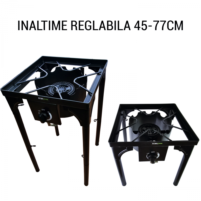 Arzator de exterior cu suport STARCOOK reglabila pe inaltime, picioare detasabile, zona mare de gatit [3]