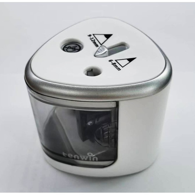 Ascutitoare Electrica cu 2 Gauri, Flippy, Gri, Baterii 4 x AA (neincluse), 7.5 x 7.5 x 7.5 cm, Gri [1]