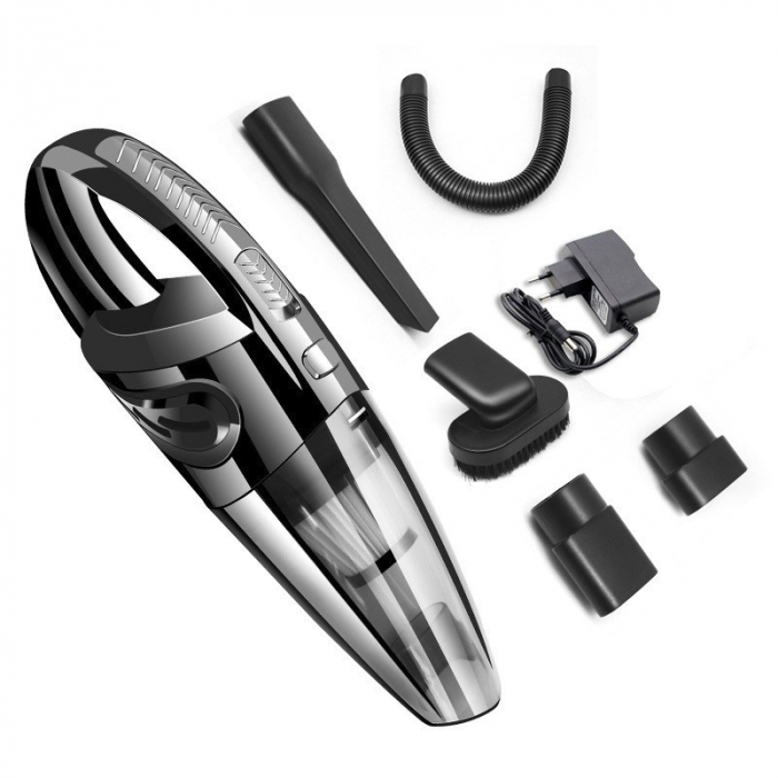 Aspirator de Mana Portabil Turbo, Flippy, pentru Uz Caznic sau Auto, Functie de Aspirare Umeda si Uscata, Incarcare la Priza, 32.000 rot/min, Putere 120W, Aspirare cu Vid de 4 Bar, 5 Accesorii pentru  [8]