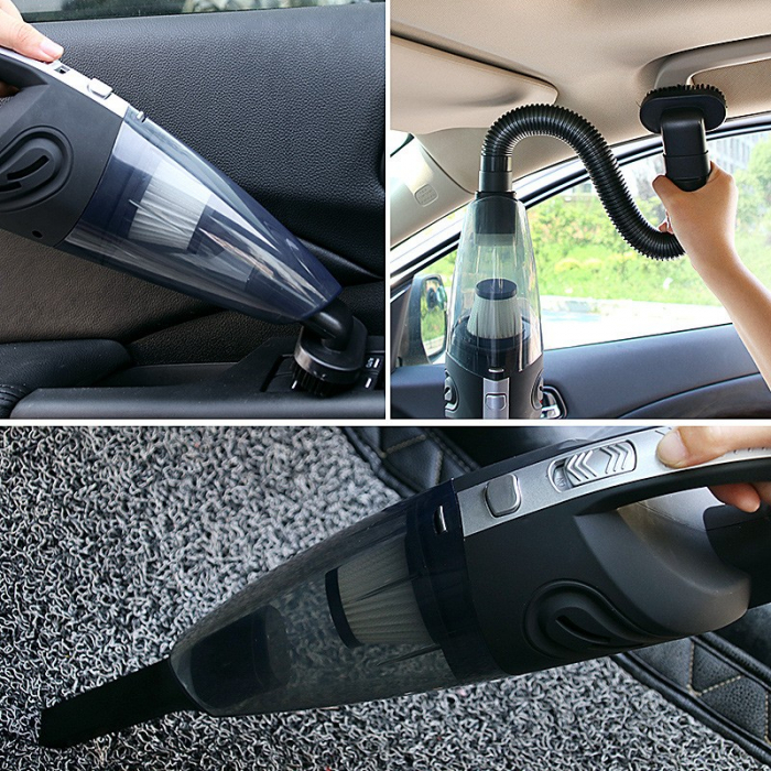 Aspirator de Mana Portabil Turbo, Flippy, pentru Uz Caznic sau Auto, Functie de Aspirare Umeda si Uscata, Incarcare USB, 32.000 rot/min, Putere 120W, Aspirare cu Vid de 4 Bar, 5 Accesorii pentru Spati [12]