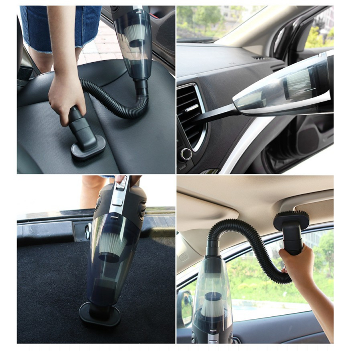 Aspirator de Mana Portabil Turbo, Flippy, pentru Uz Caznic sau Auto, Functie de Aspirare Umeda si Uscata, Incarcare USB, 32.000 rot/min, Putere 120W, Aspirare cu Vid de 4 Bar, 5 Accesorii pentru Spati [11]