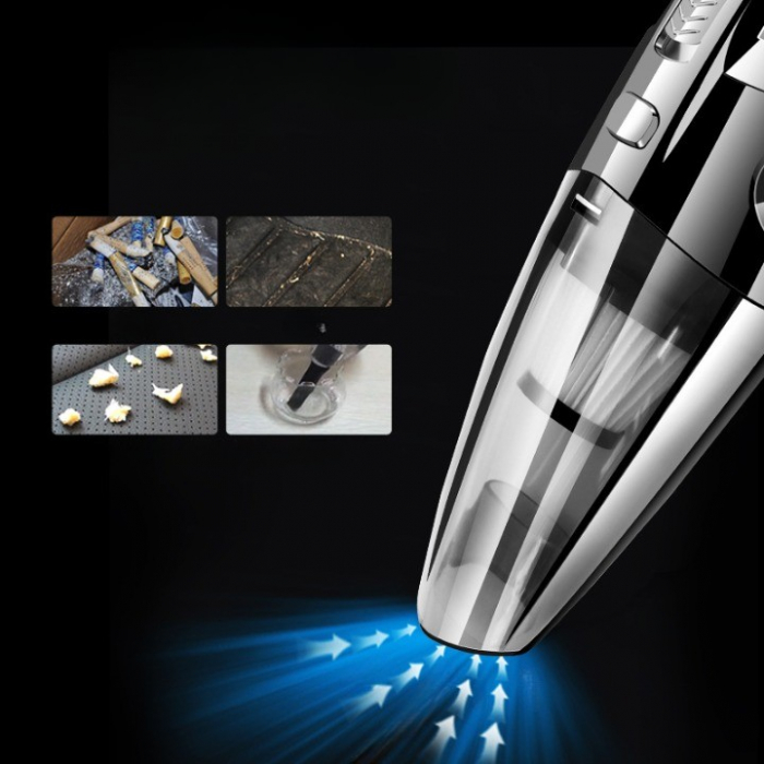 *LICHIDARE STOC* Aspirator de Mana Portabil Turbo, Flippy, pentru Uz Caznic sau Auto, Functie de Aspirare Umeda si Uscata, Incarcare USB, 32.000 rot/min, Putere 120W, Aspirare cu Vid de 4 Bar, 5 Acces [4]