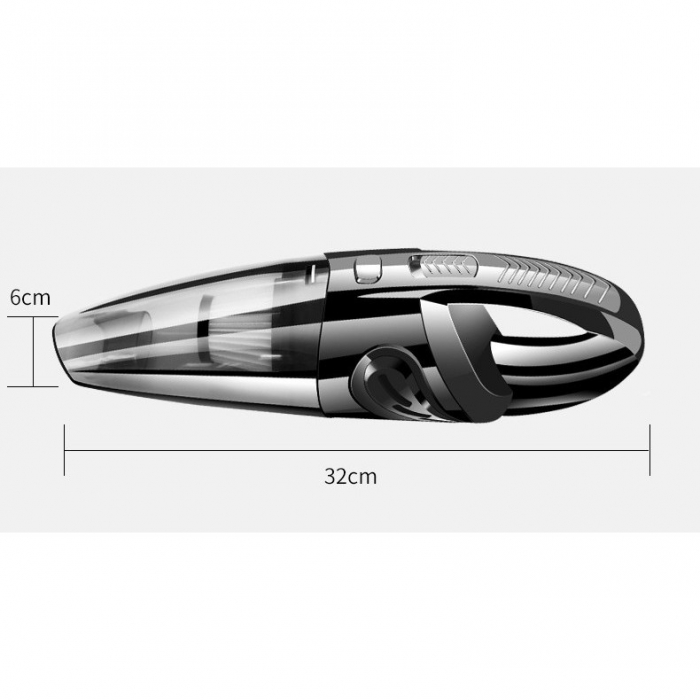 Aspirator de Mana Portabil Turbo, Flippy, pentru Uz Caznic sau Auto, Functie de Aspirare Umeda si Uscata, Incarcare USB, 32.000 rot/min, Putere 120W, Aspirare cu Vid de 4 Bar, 5 Accesorii pentru Spati [10]