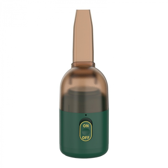 Aspirator Portabil pentru Automobil, Flippy, Aspirator mic fara Fir, pentru Casa si Masina, incarcare USB, 2 in 1, 16.3x6 cm, Verde [1]