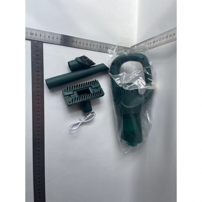 Aspirator Portabil fara Fir, Flippy, Incarcare USB, Pentru Casa si Masina, Autonomie 45 min, Verde [12]