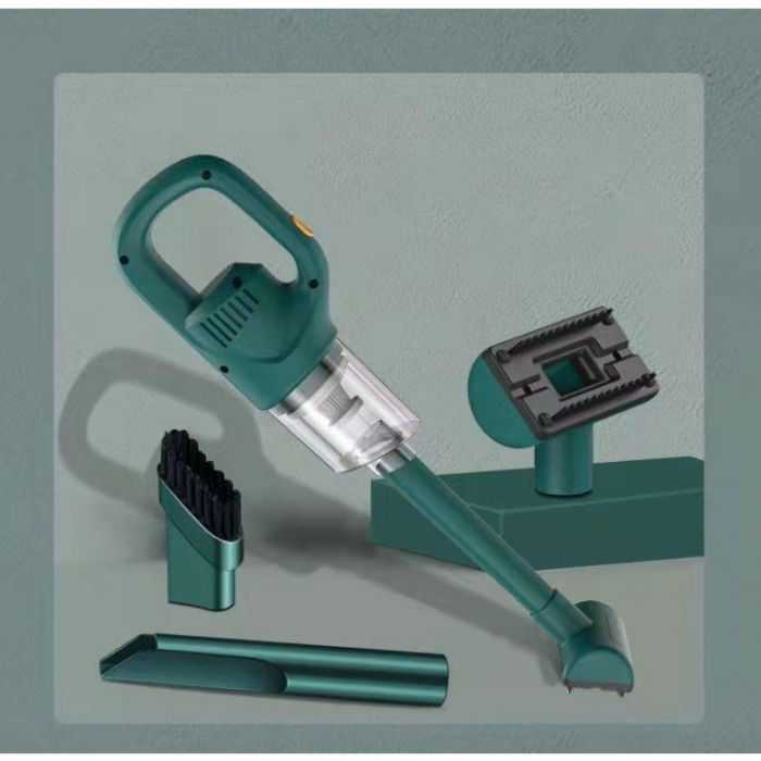 Aspirator Portabil fara Fir, Flippy, Incarcare USB, Pentru Casa si Masina, Autonomie 45 min, Verde [6]