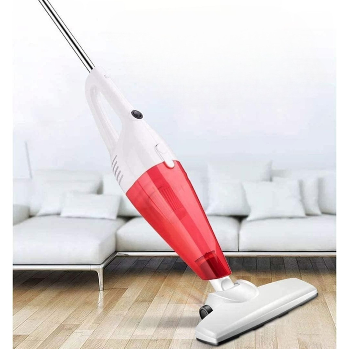 Aspirator Vertical 2in1, Flippy, Fara Sac, 2 Capete, de Mana, Filtrare Multipla, 95 x 24.5 cm, Rosu [2]