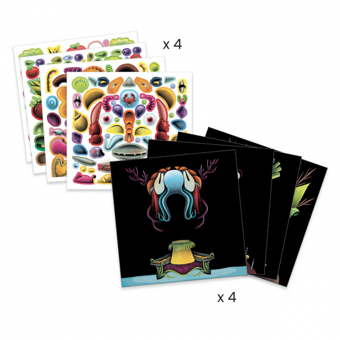 Atelier colaj Manierism Inspired by Arcimboldo, Djeco [2]