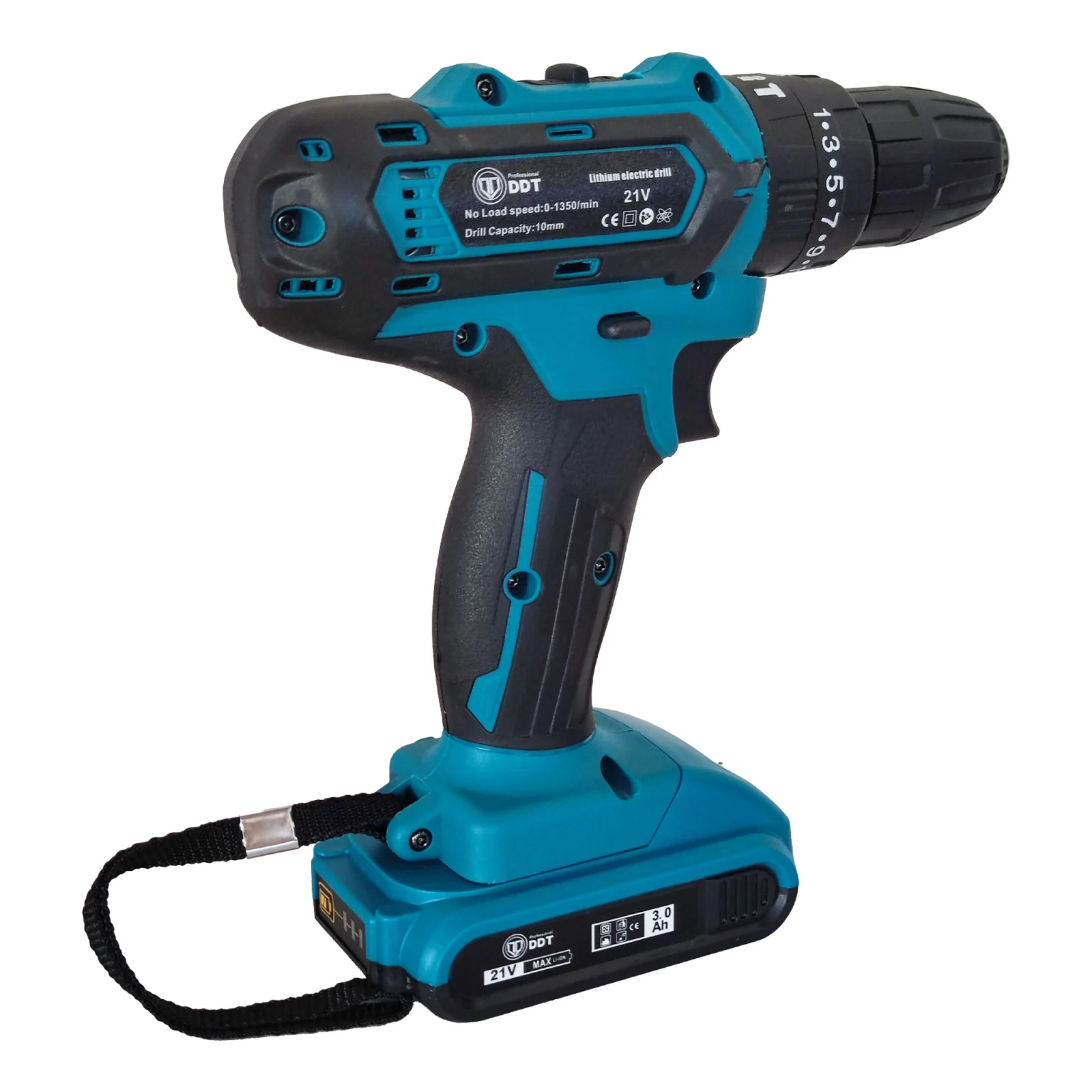 Autofiletanta cu 2 acumulatori 21 V, 3 Ah, incarcator + 24 accesorii , DDT , 1350 Rpm , mandrina 10 mm [6]